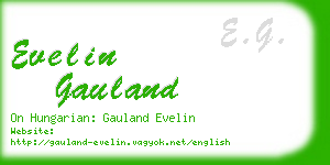 evelin gauland business card